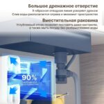 AB130G Мойка для кухни водопад соты 68*46 графит — изображение 11
