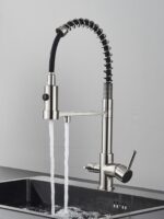 AB102FCR Смеситель (пружинный) для кухни с фильтром для питьевой воды хром