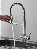 AB102FCR Смеситель (пружинный) для кухни с фильтром для питьевой воды хром — изображение 4