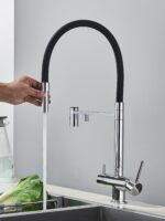 AB105FCR Смеситель (гладкий шланг) для кухни с фильтром для питьевой воды хром — изображение 3